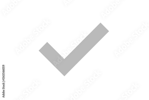 Free Download grey check mark on transparent background for online web, app, UI design, app, logo - GFXLoad