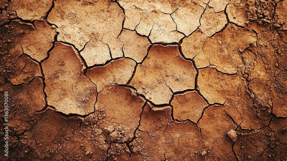 Fototapeta premium Witness the transformation of barren earth into a captivating visual narrative.