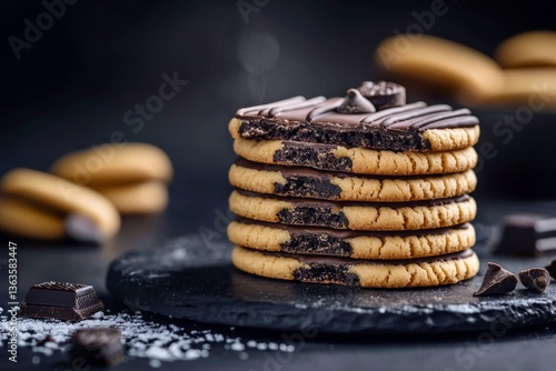 Wallpaper Mural Indulge in a delicious stack of rich chocolate cookies.  Torontodigital.ca