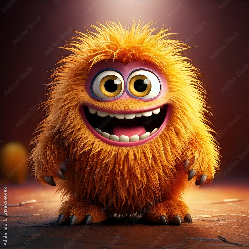 Fototapeta premium funny cartoon Monster