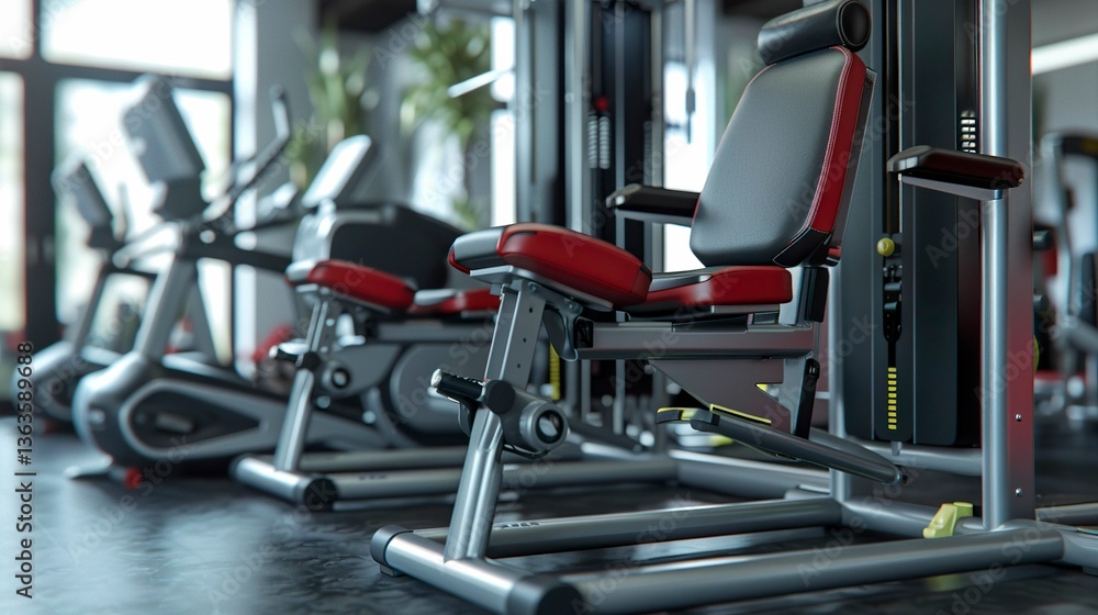 Fototapeta premium A photo of leg abduction machines