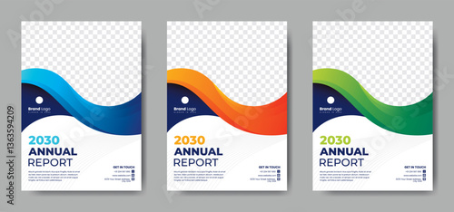 Modern Annual Report Cover Design 
