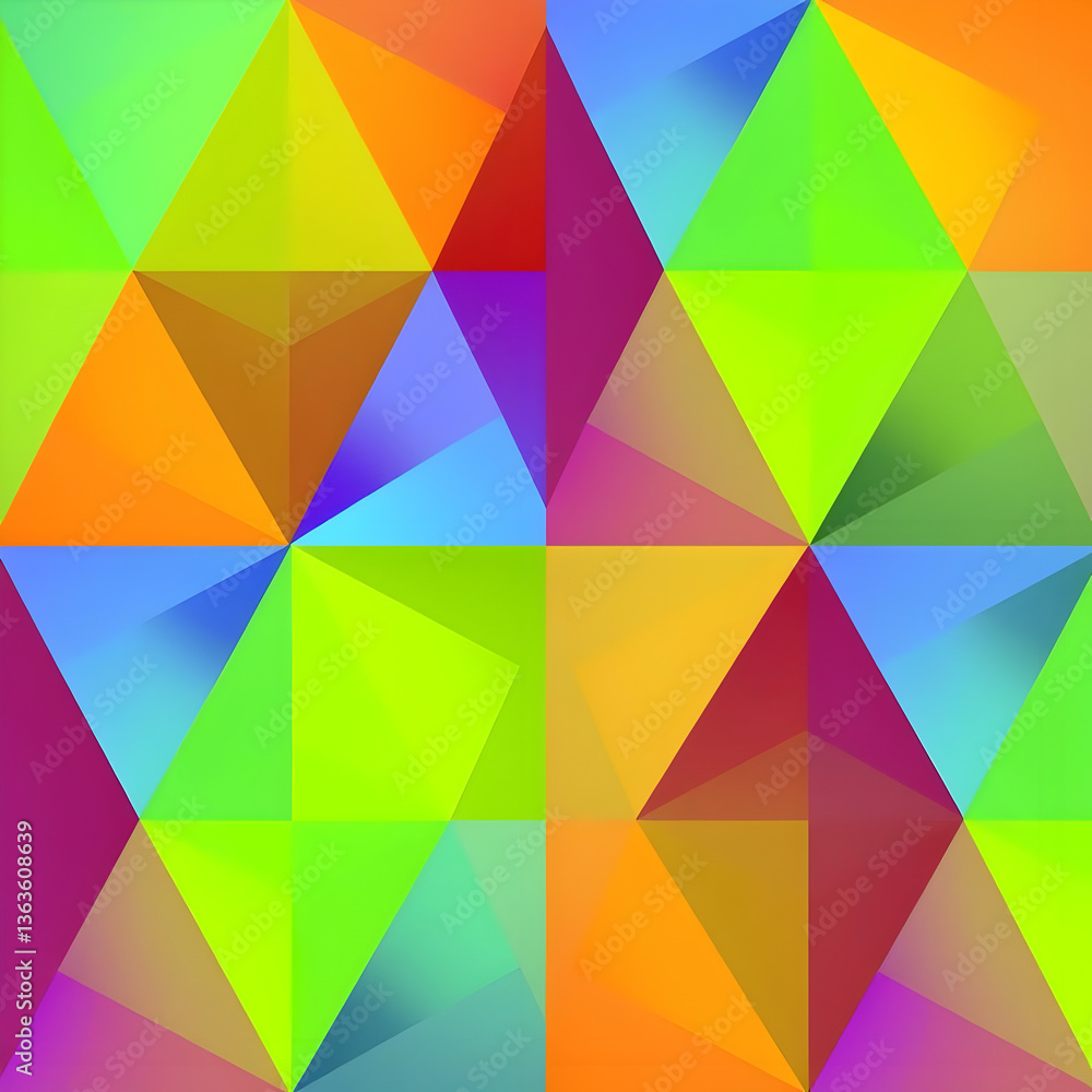 Abstract geometric pattern with vibrant gradient Abstract geometric pattern with vibrant gradient