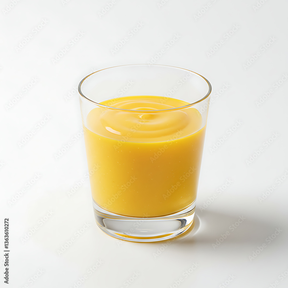Refreshing Mango Smoothie in a Glass Creamy Texture and Vibrant Color Refreshing Mango Smoothie in a Glass Creamy Texture and Vibrant Color