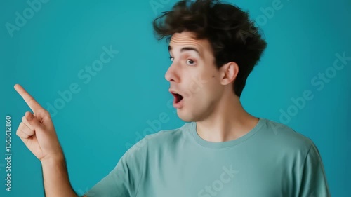 Surprised man with a stunned expression