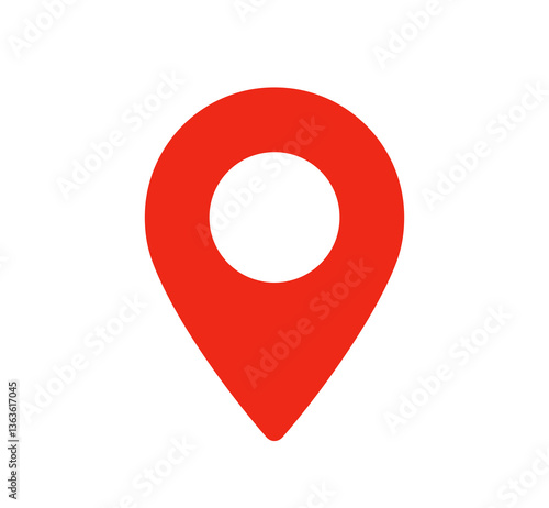 Location pin icon. Map place markers graphic design