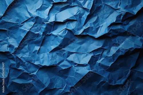 Wallpaper Mural Crumpled Blue Paper Background for Textured Design Elements Torontodigital.ca