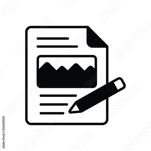 Content Management Vector icon