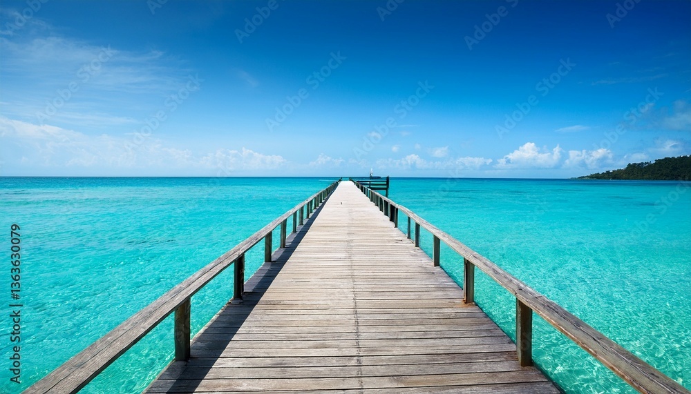 wooden bridge over the sea wooden bridge over the sea
