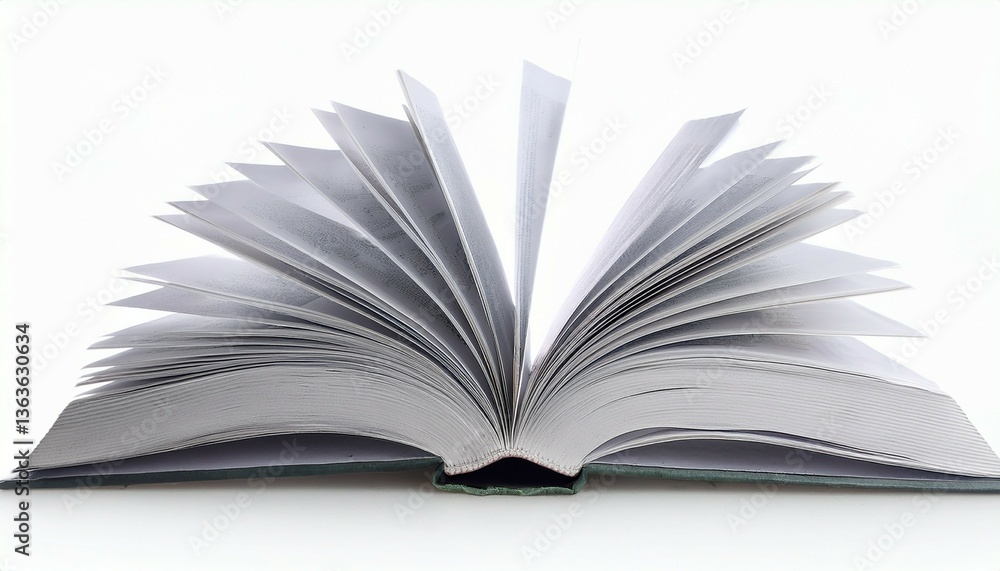 open book on white open book on white