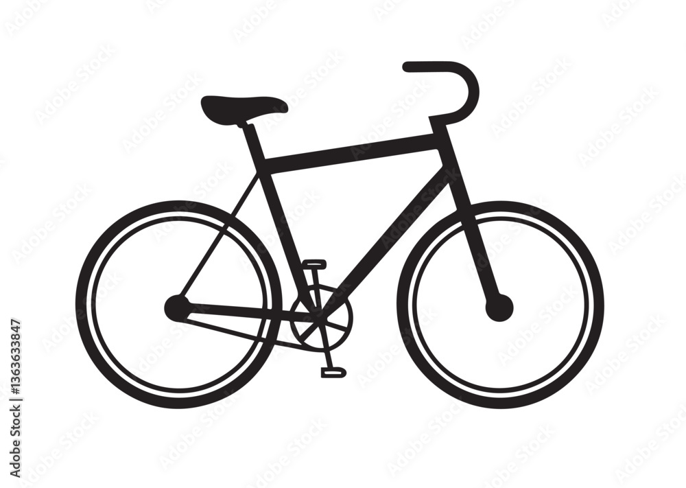Bicycle silhouette vector Bicycle silhouette vector