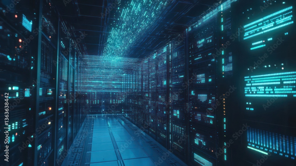 Obraz premium Digital Data Center