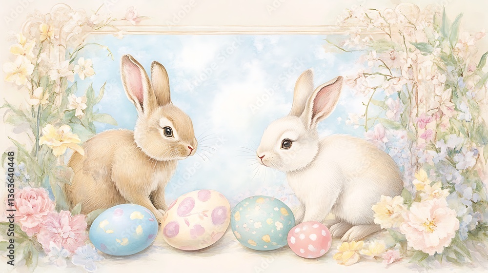 Easter Bunnies Eggs Spring. (3) Easter Bunnies Eggs Spring. (3)