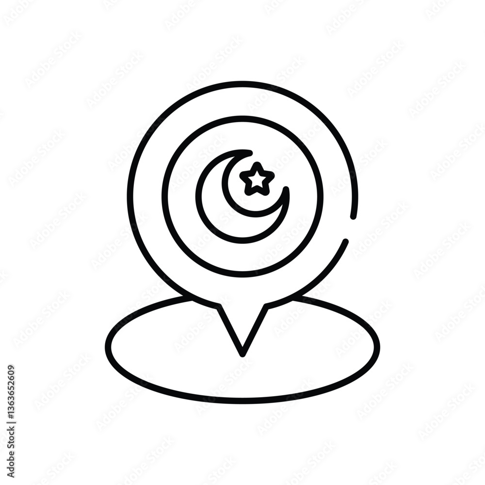 Pin vector icon stock illustration Pin vector icon stock illustration
