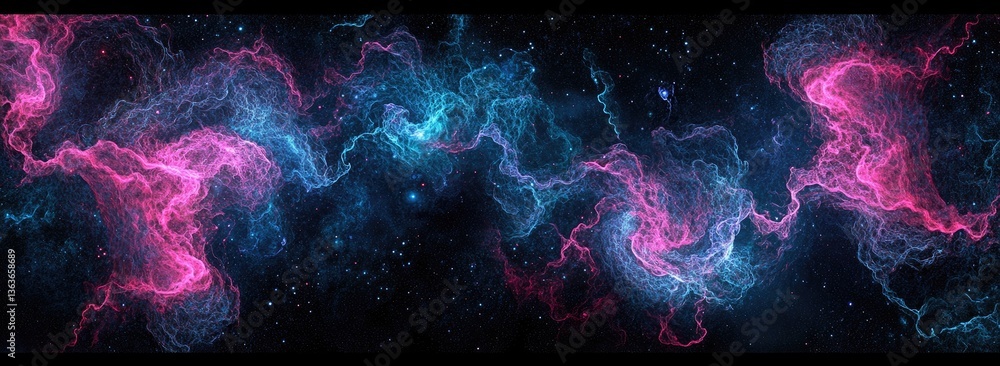Fototapeta premium Cosmic Nebulae Flow