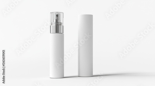 Wallpaper Mural Blank Spray Bottles Mockup on White Background Torontodigital.ca