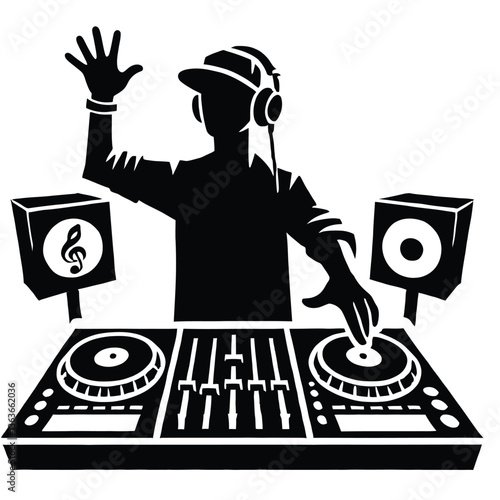 DJ Silhouette at Countdown Event