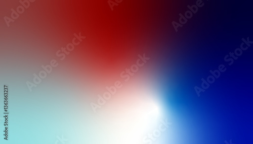 Vibrant Red to Blue Gradient Background with Soft Blurred Transition
