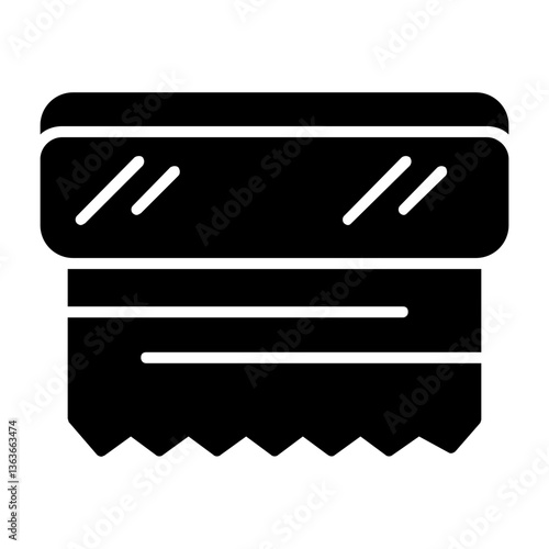 Foil Solid Style Icon 