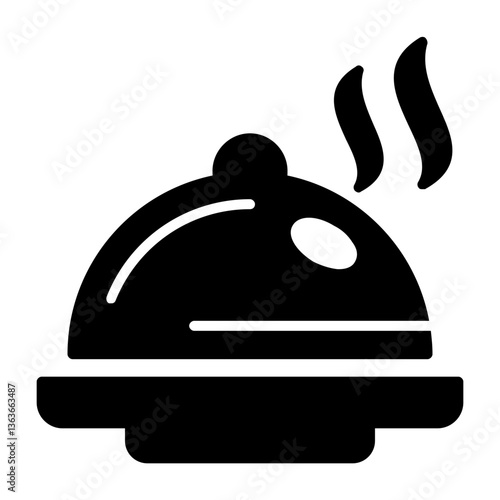 Dish Solid Style Icon 