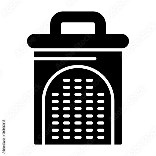 Grater Solid Style Icon 