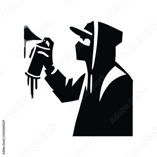 Graffiti Artist Silhouette