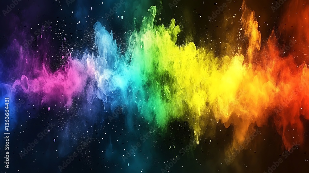 Fototapeta premium Colorful Nebula Space Background