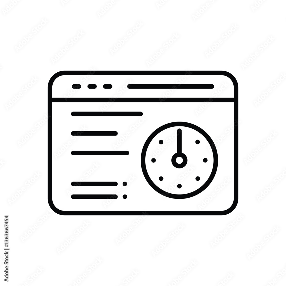 Dashboard Vector icon Dashboard Vector icon
