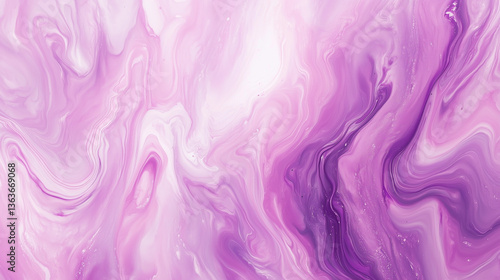 Acrylic paint texture swirling and mixing in a marble pattern