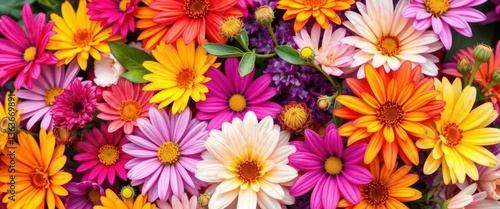 Vibrant colorful floral background, perfect for design, background, beautiful flowers, design