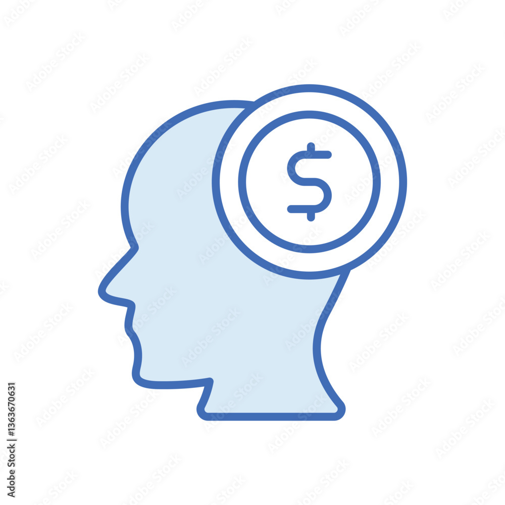 Investors Mind Vector icon Investors Mind Vector icon