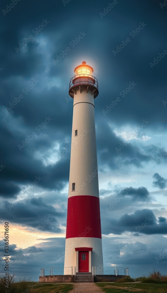 Annisquam Lighthouse stands tall against a dramatic sky, Cape Ann, seascape Annisquam Lighthouse stands tall against a dramatic sky, Cape Ann, seascape