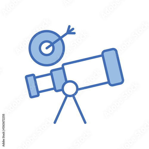 Long Term Goals Vector icon