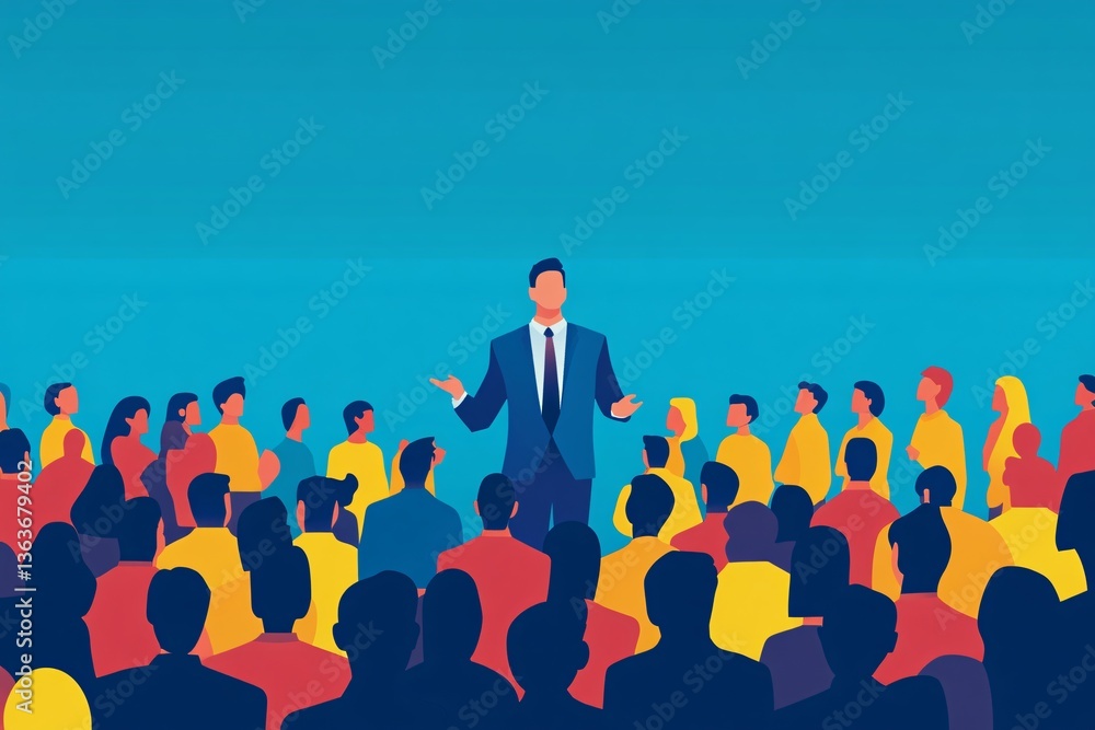 public speaking illustration public speaking illustration