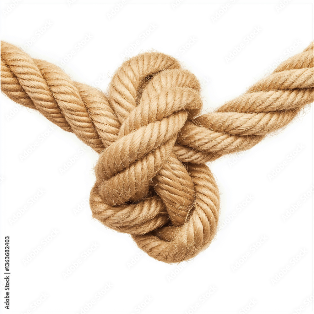 rope knot, Isolated on white Background. rope knot, Isolated on white Background.