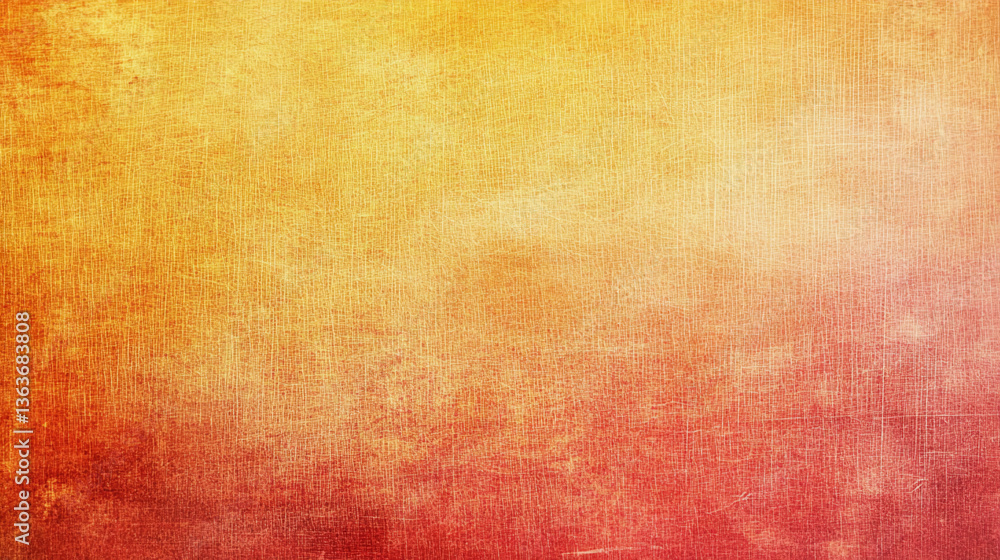warm gradient shifting from golden yellow to coral orange with delicate grain texture