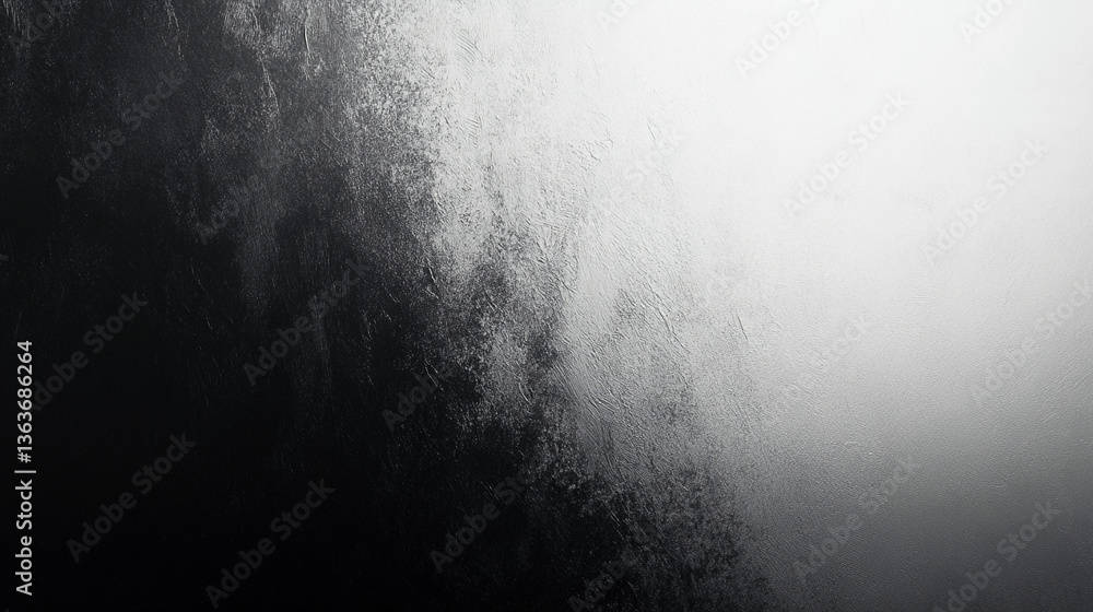 monochromatic gradient fading from charcoal gray to light silver with subtle grain finish