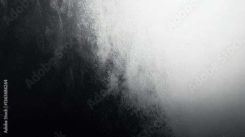Obraz na płótnie monochromatic gradient fading from charcoal gray to light silver with subtle grain finish w salonie