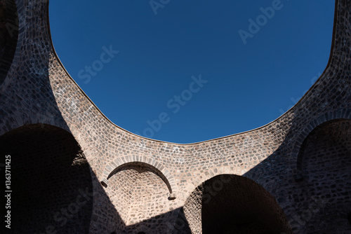 Yağıbasan Madrasah Courtyard from Below