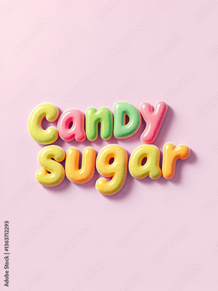 Candy text effect, editable text effect and sugar 3d font style bold shadow retro poster design Candy text effect, editable text effect and sugar 3d font style bold shadow retro poster design
