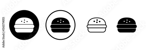 Burger icon logo design. burger sign and symbol. hamburger