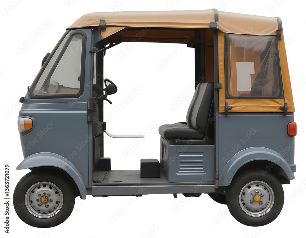 Obraz premium Gray and brown motorized tricycle