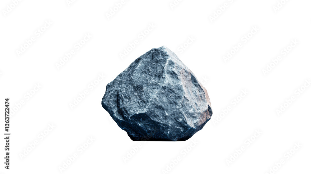 Stone block on black background, isolated mountain granite , cut out transparent Stone block on black background, isolated mountain granite , cut out transparent