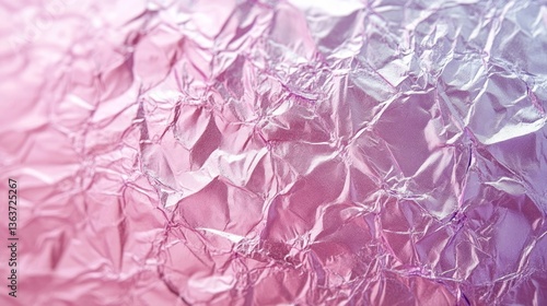 Wallpaper Mural Wrinkled metallic foil displays shades of pink and purple Torontodigital.ca