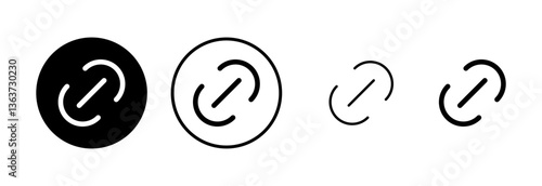 Link icon logo design. Hyperlink chain sign and symbol