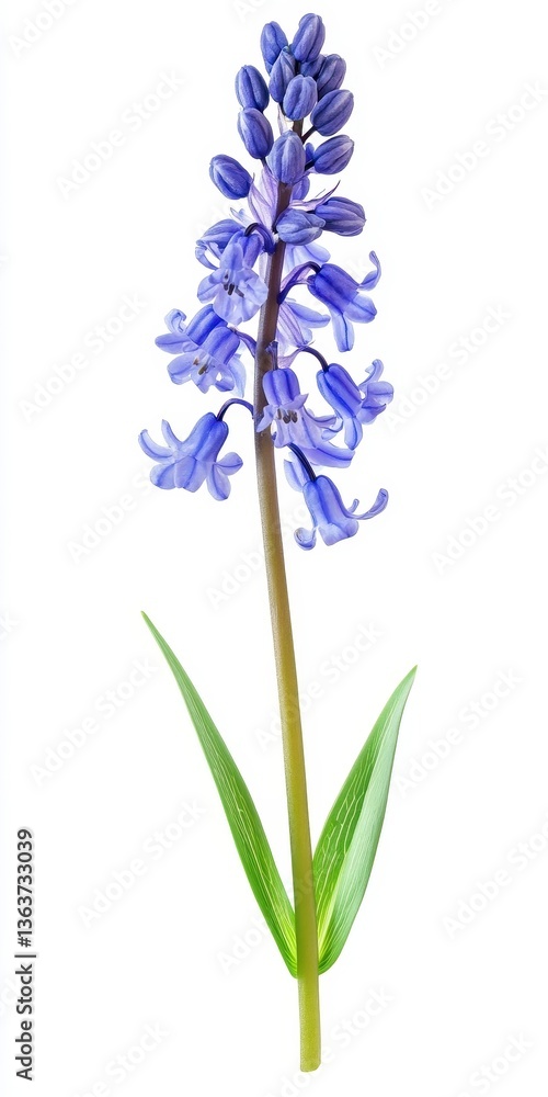 Fototapeta premium Beautiful Blue Flower Stem