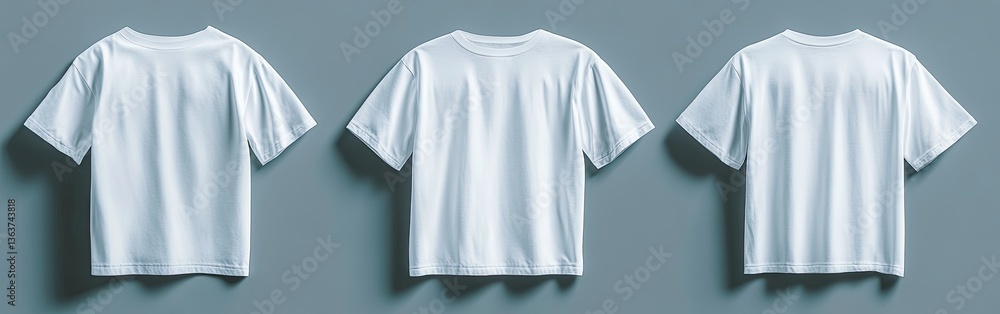 Three Blank White T-shirts