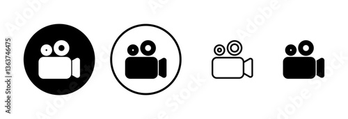 Video icon logo design. video camera sign and symbol. movie sign. cinema