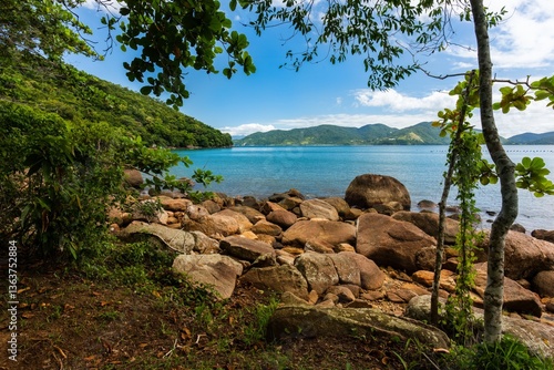 Vista da Trilha das sete praias Lagoinha Ubatuba/SP