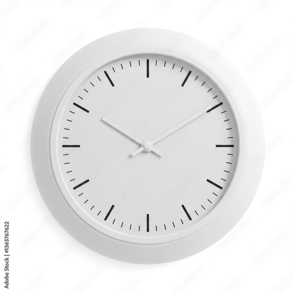 clock on a white background clock on a white background